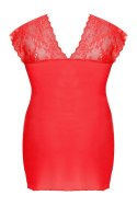 Elegancka Czerwona Koszulka i Stringi Sydney XL/2XL – Gorąca Bielizna na Namiętne Chwile