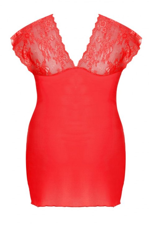 Koszulka i Stringi Sydney 5XL/6XL - Czerwona Elegancja Koszulka i Stringi Sydney 5XL/6XL - Czerwona Elegancja