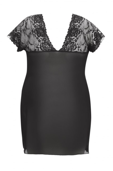 Zwiewna Czarna Koszulka Marina 5XL/6XL – Zmysłowa Elegancja dla Kusicielek Zwiewna Czarna Koszulka Marina 5XL/6XL – Zmysłowa Elegancja dla Kusicielek