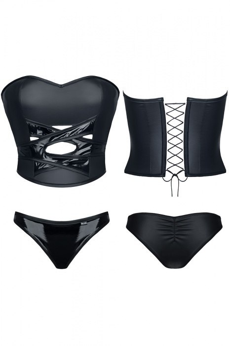 Gorset i Majtki Halia Black XL – Klasyczna Elegancja w Zmysłowej Formie Gorset i Majtki Halia Black XL – Klasyczna Elegancja w Zmysłowej Formie