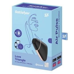 Satisfyer Love Triangle – Bezdotykowy Powietrzny Stymulator Łechtaczki w Kolorze Czarnym