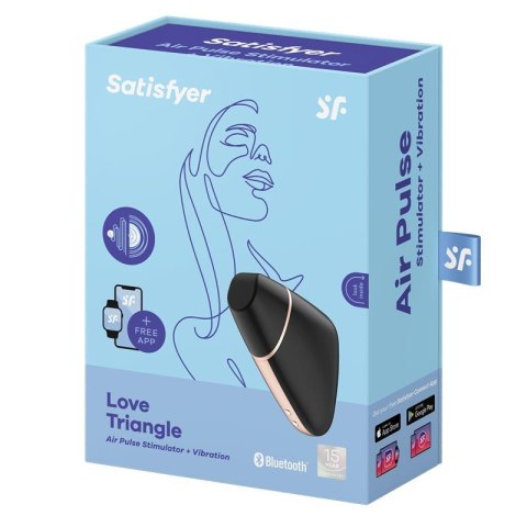 Satisfyer Love Triangle – Bezdotykowy Powietrzny Stymulator Łechtaczki w Kolorze Czarnym Satisfyer Love Triangle – Bezdotykowy Powietrzny Stymulator Łechtaczki w Kolorze Czarnym