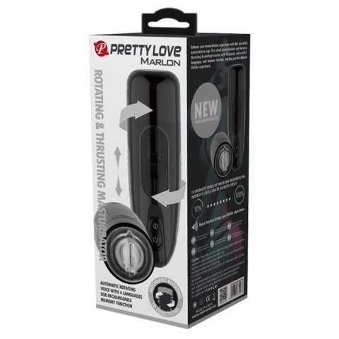 PRETTY LOVE MARLON – Automatyczny Masturbator Rotacyjny i Tłokowy USB Voice Control