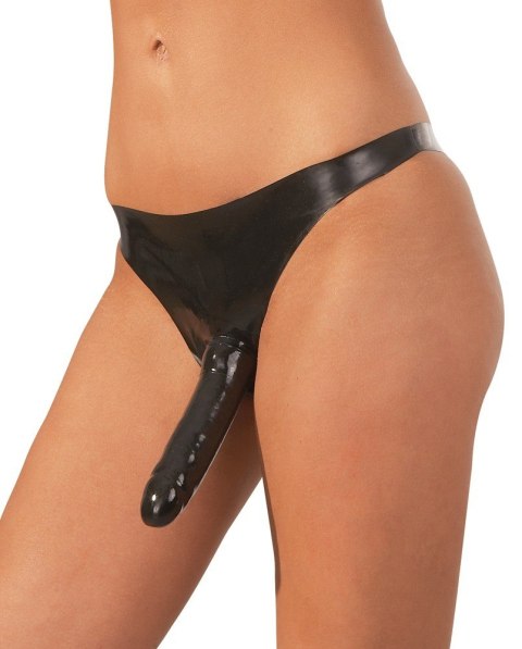 Lateksowe majtki z analnym dildo - eksploruj nowe doznania Lateksowe majtki z analnym dildo - eksploruj nowe doznania