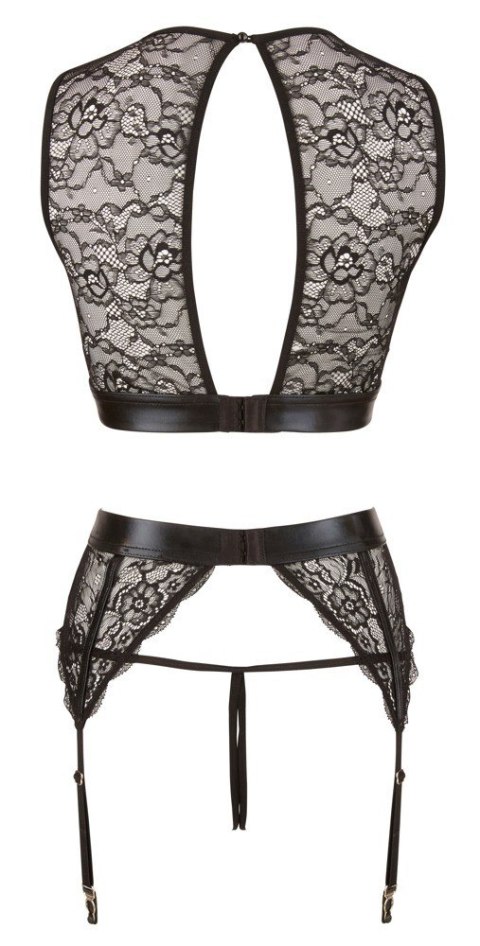 Koronkowy Komplet Bondage S z Kajdankami – Elegancja i Pikanteria Koronkowy Komplet Bondage S z Kajdankami – Elegancja i Pikanteria