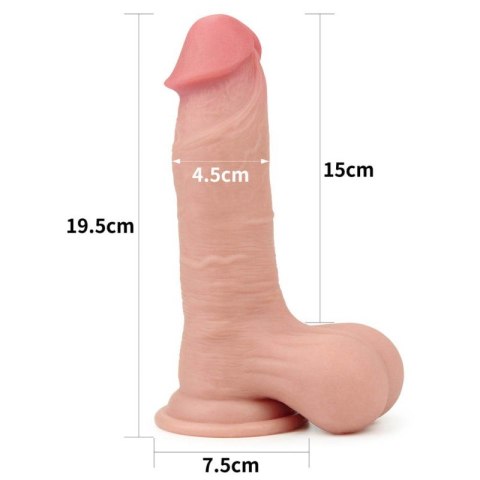 Realistyczne Dildo 19,8 cm z Ruchomą Skórą – Autentyczne Doznania Realistyczne Dildo 19,8 cm z Ruchomą Skórą – Autentyczne Doznania