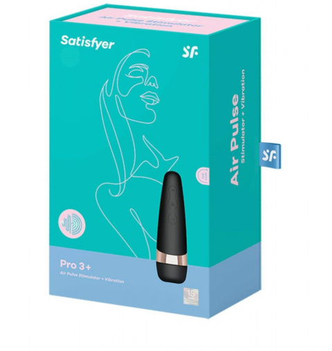 Satisfyer Pro 3 Vibration – Bezdotykowy Masażer Łechtaczki z Fali Powietrza i Wibracjami