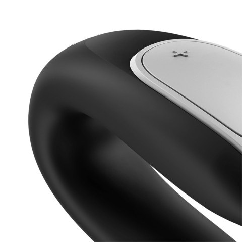 Satisfyer Double Fun – wibrator dla par z pilotem i aplikacją, czarny