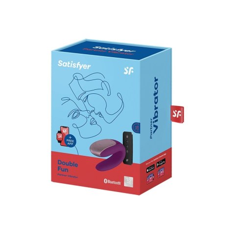 Double Fun – Masażer Wibracyjny w Kolorze Fioletowym Double Fun – Masażer Wibracyjny w Kolorze Fioletowym