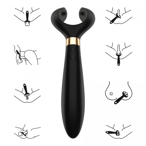 Wielofunkcyjny Wibrator dla Pań i Masażer dla Pana Endless Fun Multi Black Wielofunkcyjny Wibrator dla Pań i Masażer dla Pana Endless Fun Multi Black