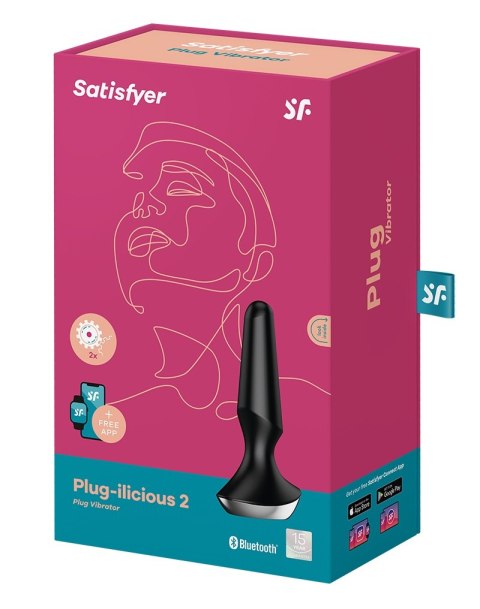Satisfyer PLUG-ILICIOUS 2 - Anatomiczny korek analny w czarnym kolorze Satisfyer PLUG-ILICIOUS 2 - Anatomiczny korek analny w czarnym kolorze