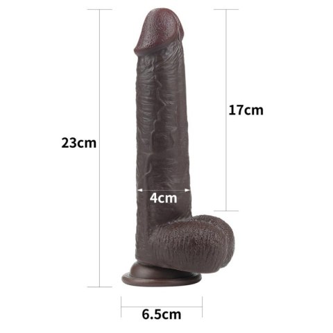 Realistyczne Dildo z Jądrami i Ruchomą Skórą – Intensywne Doznania 23 cm Realistyczne Dildo z Jądrami i Ruchomą Skórą – Intensywne Doznania 23 cm