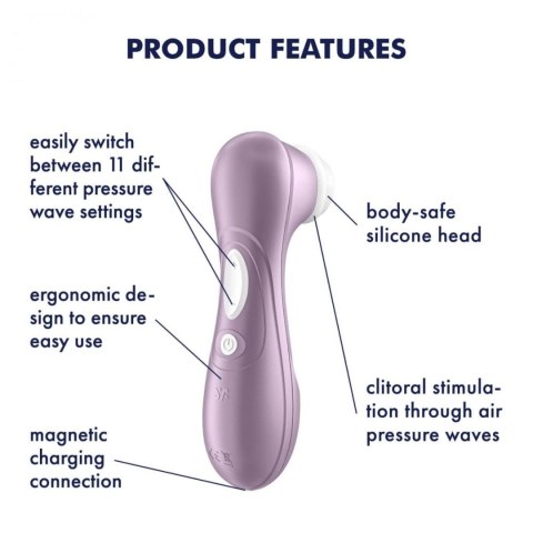 Satisfyer Pro 2 – Łechtaczkowy Stymulator z Falami Powietrza, Fioletowy