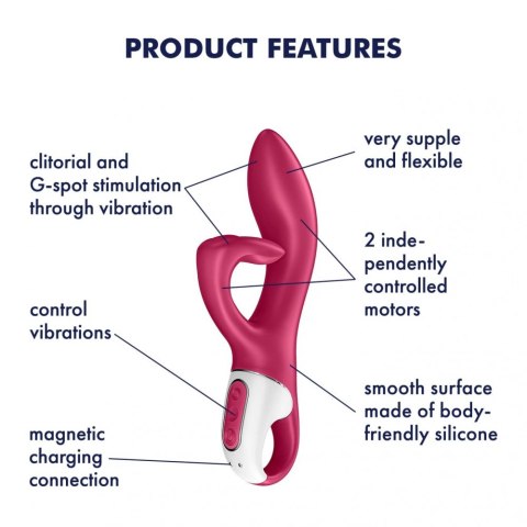 Satisfyer Embrace Me – Elastyczny Wibrator z Dwoma Silnikami do Podwójnej Stymulacji Punktu G i Łechtaczki (Różowy) Satisfyer Embrace Me – Elastyczny Wibrator z Dwoma Silnikami do Podwójnej Stymulacji Punktu G i Łechtaczki (Różowy)