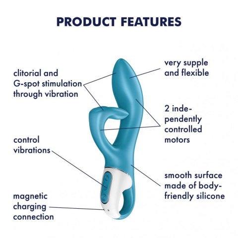 Satisfyer Embrace Me – Elastyczny Wibrator z Dwoma Silnikami do Podwójnej Stymulacji Punktu G i Łechtaczki (Turkusowy) Satisfyer Embrace Me – Elastyczny Wibrator z Dwoma Silnikami do Podwójnej Stymulacji Punktu G i Łechtaczki (Turkusowy)