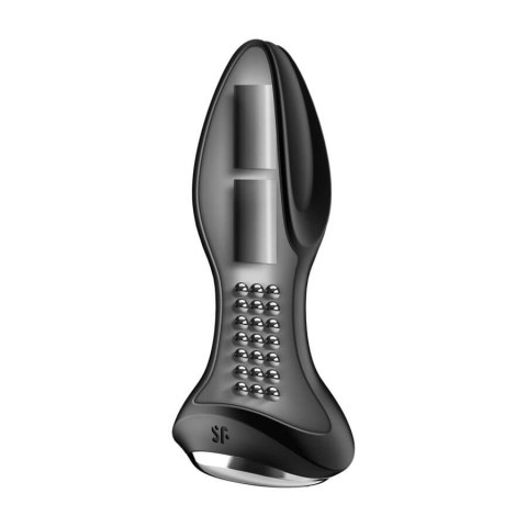 VibrRotation Plug 2 Connect App Black – Inteligentny Plug Analny Premium z Rotacją i Wibracjami