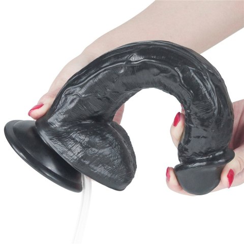 Realistyczne Ciemne Dildo 27,5 cm – Z Przyssawką i Funkcją Wytrysku Realistyczne Ciemne Dildo 27,5 cm – Z Przyssawką i Funkcją Wytrysku
