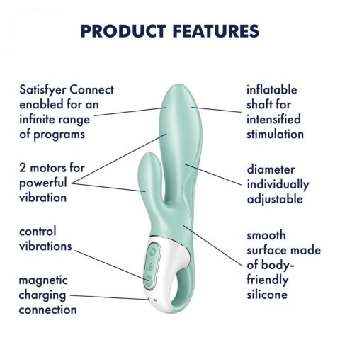 Satisfyer Air Pump Bunny 5+ – Komfortowa Stymulacja Satisfyer Air Pump Bunny 5+ – Komfortowa Stymulacja
