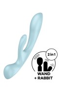 Potrójna Harmonia – Wibrator z Króliczkiem i Różdżką Masującą