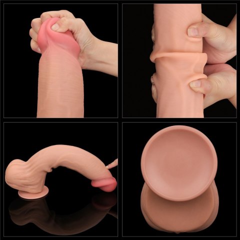 Ogromne Dildo z Ruchomą Skórą 36 cm – Naturalne Doznania Ogromne Dildo z Ruchomą Skórą 36 cm – Naturalne Doznania