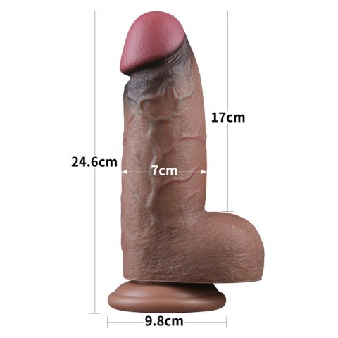 Titan XXL 24 cm – Realistyczne Dildo Dual Layer Premium