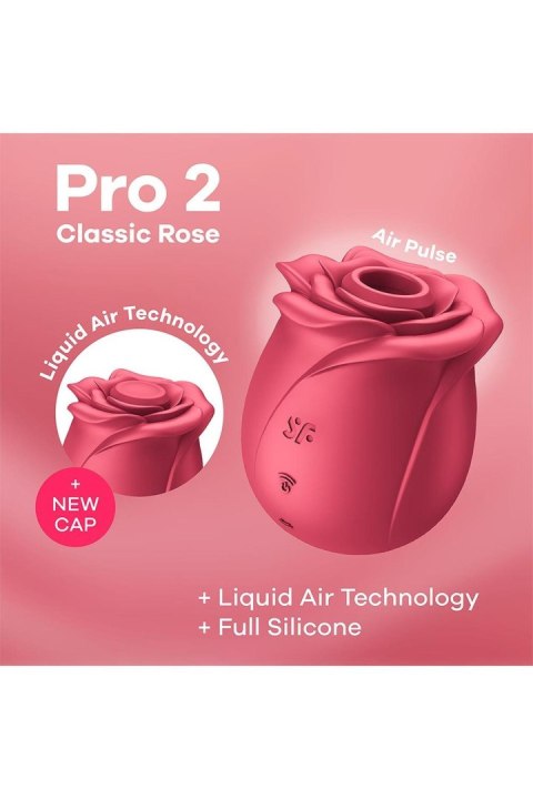 Śliczny Masażer Łechtaczki Pro 2 Classic Rose
