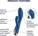 Satisfyer Spinning Rabbit Blue – Rotacyjny Wibrator Premium Dual Pleasure Edition