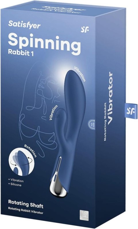 Satisfyer Spinning Rabbit Blue – Rotacyjny Wibrator Premium Dual Pleasure Edition