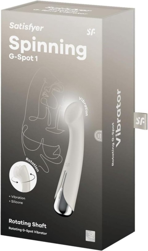 Satisfyer Spinning G-Spot 1 – Beżowy Wibrator z Rotacją do Stymulacji Punktu G Satisfyer Spinning G-Spot 1 – Beżowy Wibrator z Rotacją do Stymulacji Punktu G