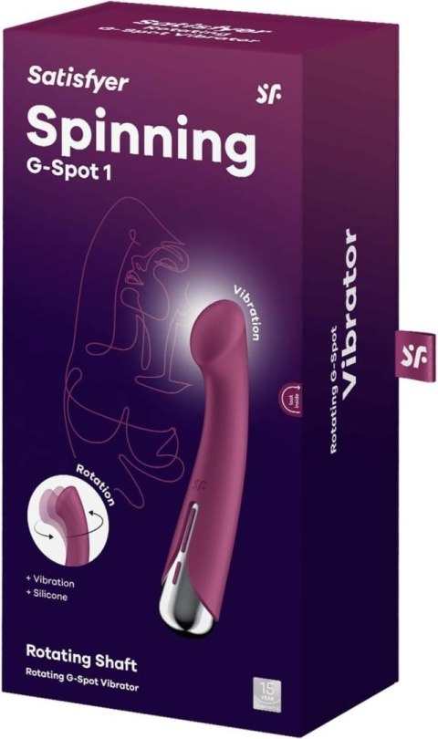 Satisfyer Spinning G-Spot 1 – Czerwony Wibrator z Rotacją do Stymulacji Punktu G