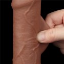 Realistyczne Dildo Dual Layer RealSkin Passion 18 cm