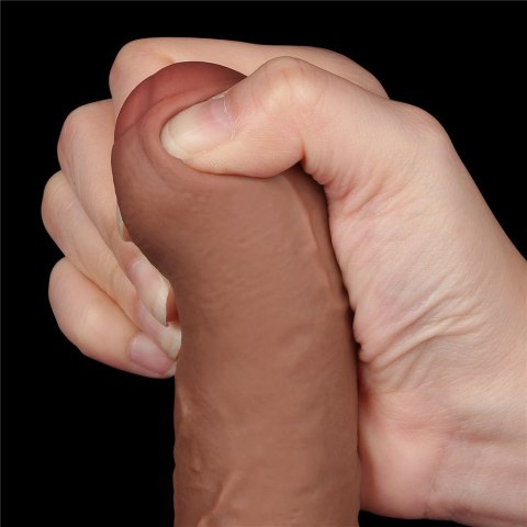 Realistyczne Dildo Dual Layer RealSkin Passion 18 cm