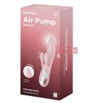 Królicza Harmonia Air Pump – Podgrzewany Wibrator Króliczek z Regulowaną Objętością