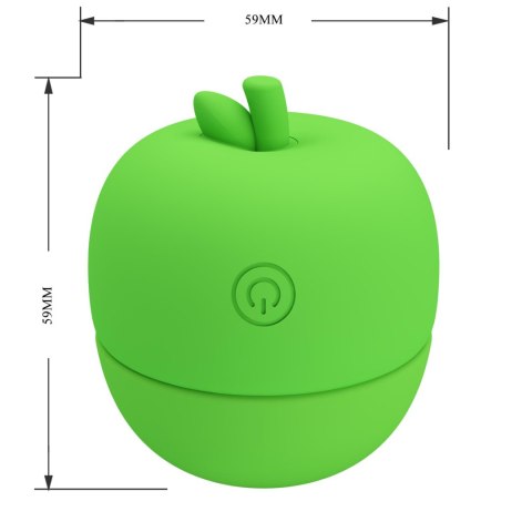 Pretty Love Apple Secret Green – stymulator łechtaczki z języczkiem, 12 trybów