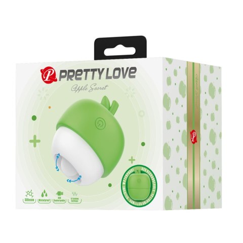 Pretty Love Apple Secret Green – stymulator łechtaczki z języczkiem, 12 trybów