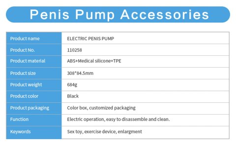 Pompka do Powiększania Penisa LUXURY PUMP, PREMIUM RECHARGEABLE AUTOMATIC WATERPROOF PUMP