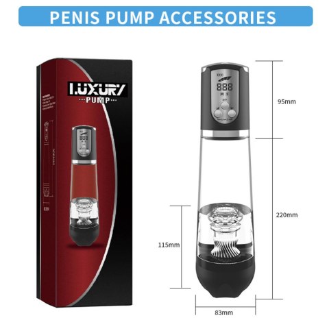 Pompka do Powiększania Penisa LUXURY PUMP, PREMIUM RECHARGEABLE AUTOMATIC WATERPROOF PUMP