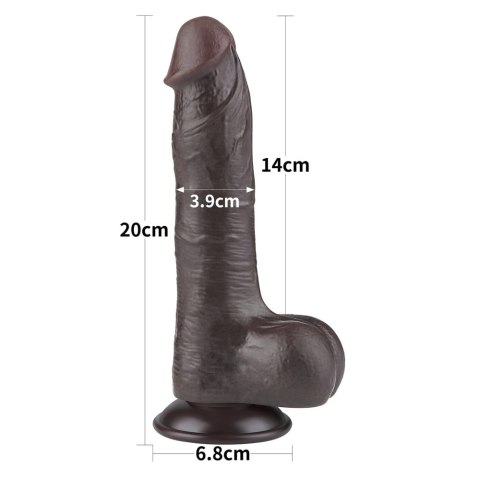 Realistyczne Dildo Premium 20 cm Dual Layer – Sliding Skin