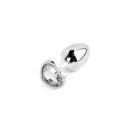 Ekskluzywny Zestaw Korków Analnych Heart Crystal Silver