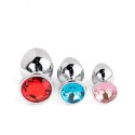 Ekskluzywny Zestaw Korków Analnych Silver Crystal Collection