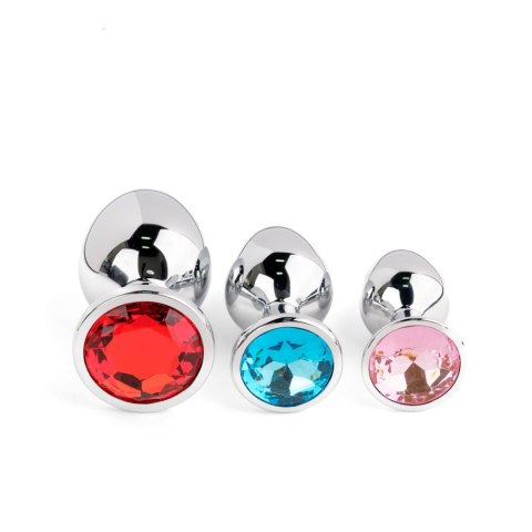 Ekskluzywny Zestaw Korków Analnych Silver Crystal Collection