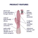 Satisfyer Pearl Bunny 1 Terracotta - Wibrator Rabbit z Rotującymi Perełkami 360°