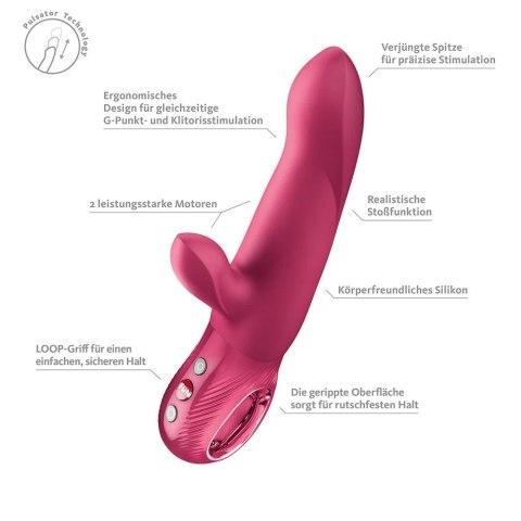 FUN FACTORY Bi Stronic Arc Raspberry – pulsator króliczek do punktu G
