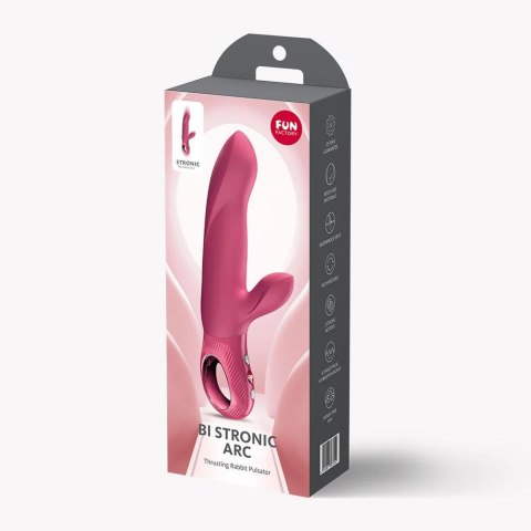 FUN FACTORY Bi Stronic Arc Raspberry – pulsator króliczek do punktu G