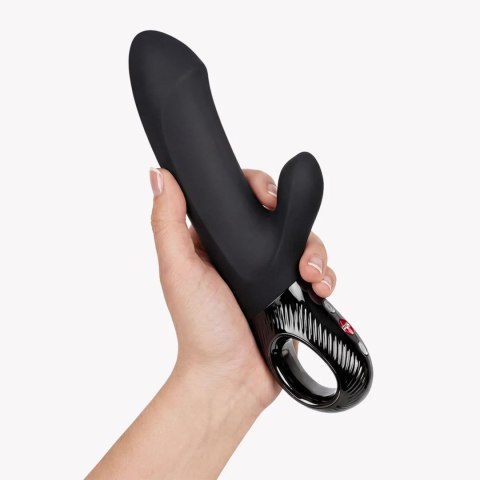 FUN FACTORY Bi Stronic Embrace Black – pulsator króliczek z ruchem posuwistym