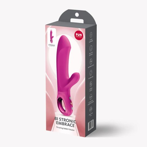 FUN FACTORY Bi Stronic Embrace Magenta – pulsator króliczek z ruchem posuwistym