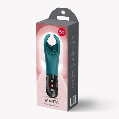 Fun Factory MANTA Green – Wibrujący Masturbator Męski | Masażer Łechtaczki