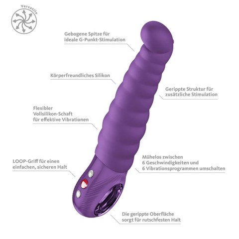 FUN FACTORY Patchy Paul Dark Violet – elastyczny wibrator do punktu G
