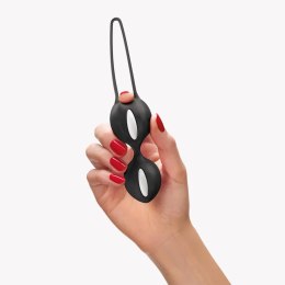 Fun Factory Smartballs Duo Black – Podwójne Kulki Gejszy do Treningu Mięśni Kegla