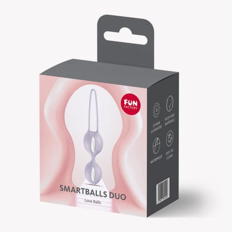 Fun Factory Smartballs Duo Lavender – Podwójne Kulki Gejszy do Treningu Mięśni Kegla